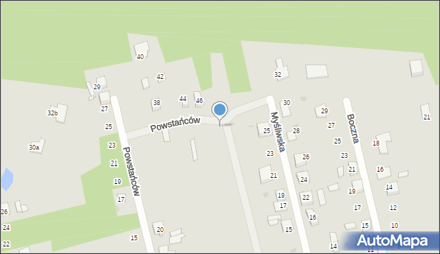 Kalety, Powstańców, 36, mapa Kalety