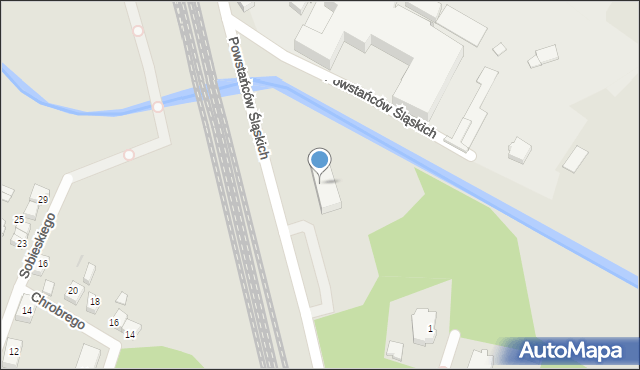 Kalety, Powstańców Śląskich, 11, mapa Kalety