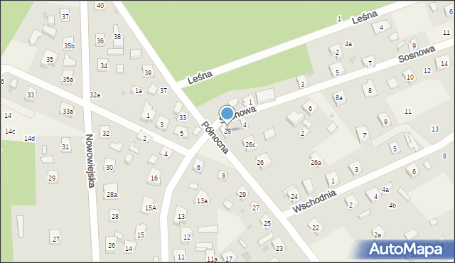 Kaliska, Północna, 28, mapa Kaliska