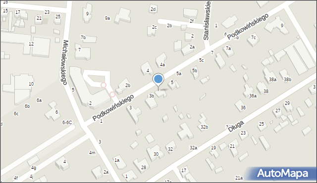 Kalisz, Podkowińskiego Władysława, 3c, mapa Kalisza