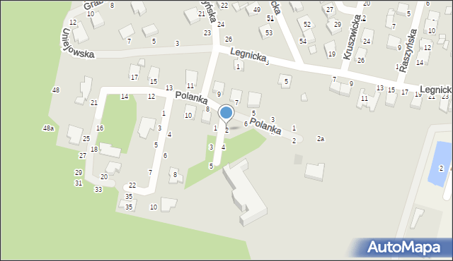 Kalisz, Podleśna, 2, mapa Kalisza
