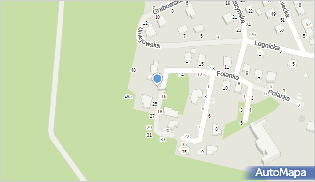 Kalisz, Polanka, 23, mapa Kalisza