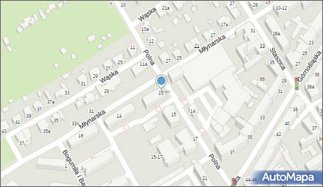 Kalisz, Polna, 13, mapa Kalisza