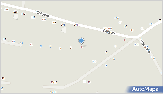 Kalisz, Powstańców Warszawskich, 1, mapa Kalisza