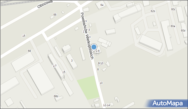 Kalisz, Powstańców Wielkopolskich, 6, mapa Kalisza