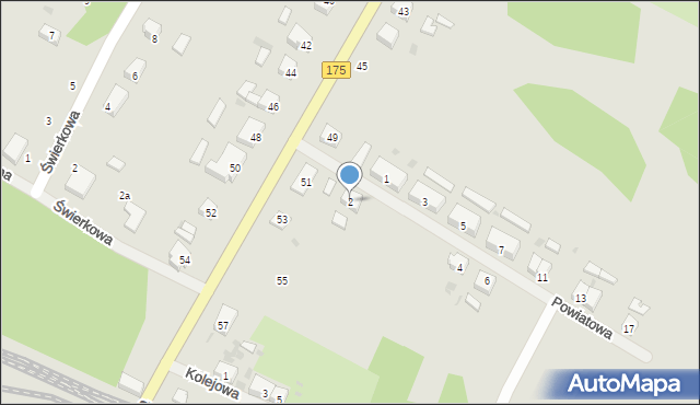 Kalisz Pomorski, Powiatowa, 2, mapa Kalisz Pomorski