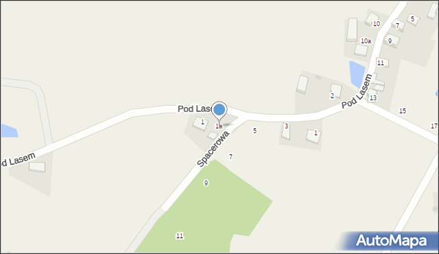 Kamela, Pod Lasem, 1a, mapa Kamela