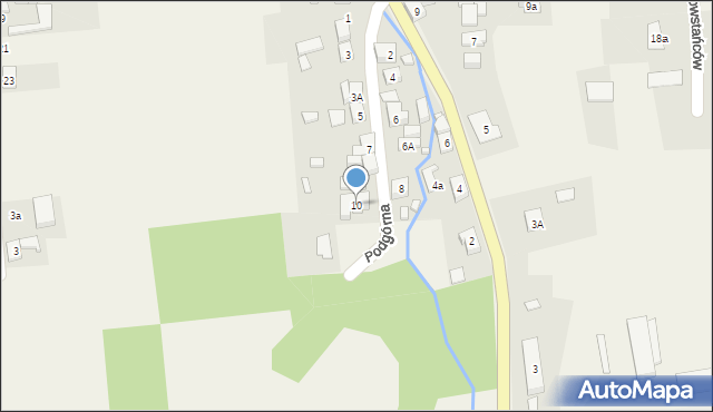 Kamienica, Podgórna, 10, mapa Kamienica