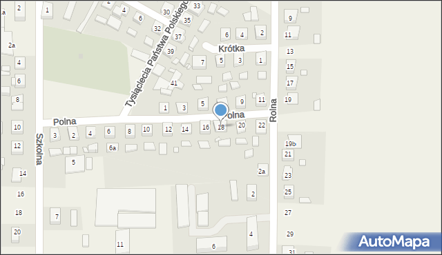 Kamieniec, Polna, 18, mapa Kamieniec