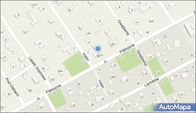 Kamionka, Północna, 50, mapa Kamionka