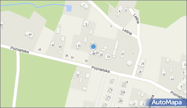 Kamionki, Poznańska, 28, mapa Kamionki