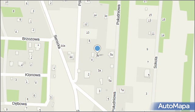 Kania Nowa, Polna, 3b, mapa Kania Nowa