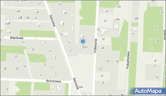 Kania Nowa, Północna, 3, mapa Kania Nowa