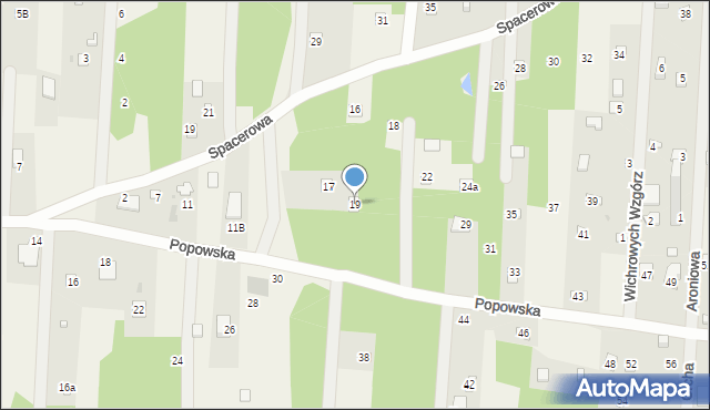 Kania Nowa, Popowska, 19, mapa Kania Nowa