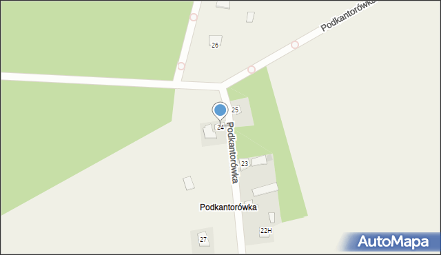 Kantorówka, Podkantorówka, 24, mapa Kantorówka