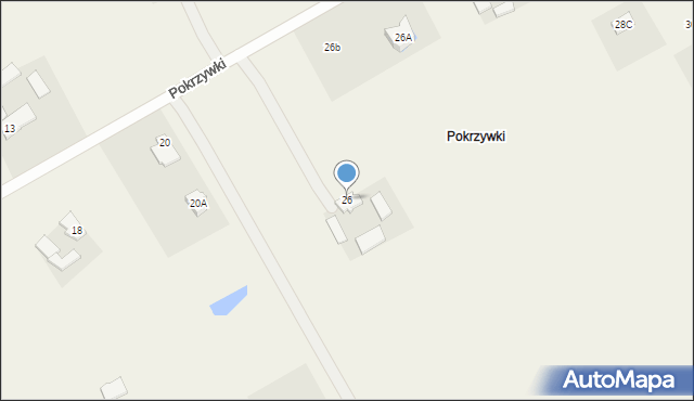 Karbowo, Pokrzywki, 26, mapa Karbowo