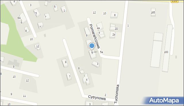 Karczemki, Pomarańczowa, 5, mapa Karczemki