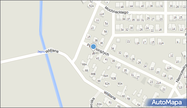 Karczew, Podchorążych, 45, mapa Karczew