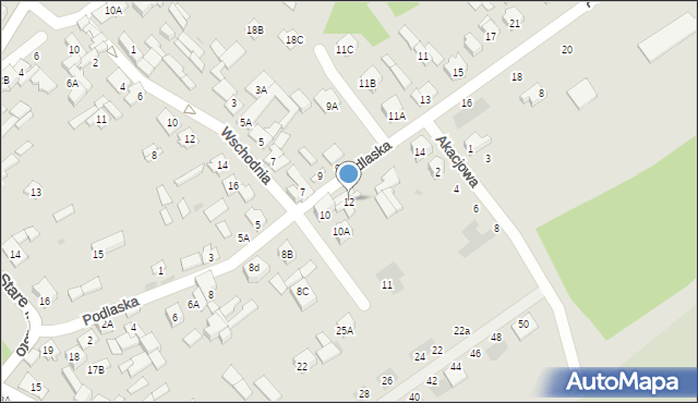 Karczew, Podlaska, 12, mapa Karczew