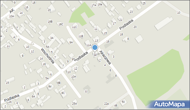 Karczew, Podlaska, 14, mapa Karczew