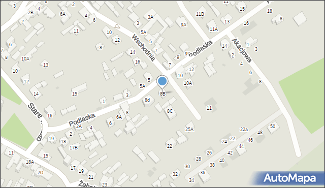 Karczew, Podlaska, 8B, mapa Karczew