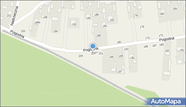 Karczmiska Pierwsze, Pogodna, 203, mapa Karczmiska Pierwsze