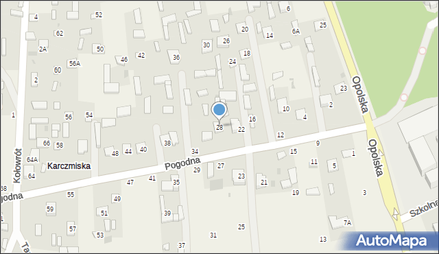Karczmiska Pierwsze, Pogodna, 28, mapa Karczmiska Pierwsze