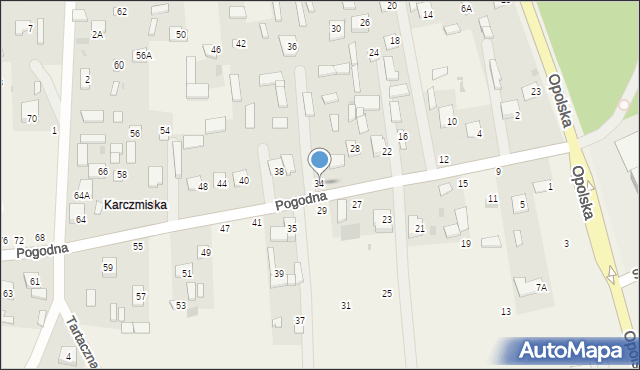 Karczmiska Pierwsze, Pogodna, 34, mapa Karczmiska Pierwsze