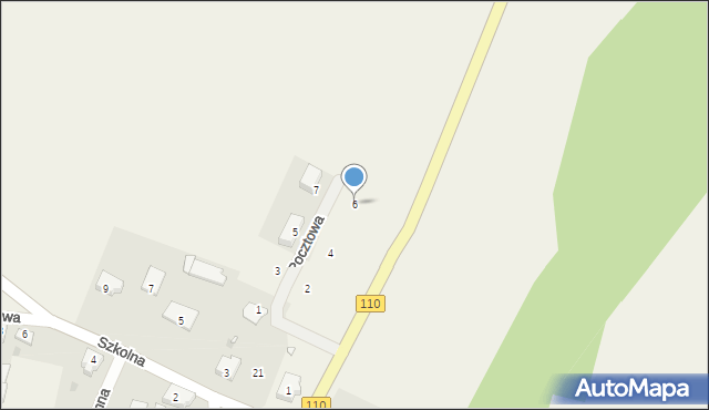 Karnice, Pocztowa, 6, mapa Karnice