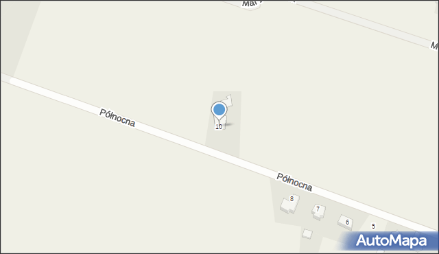 Karnin, Północna, 10, mapa Karnin