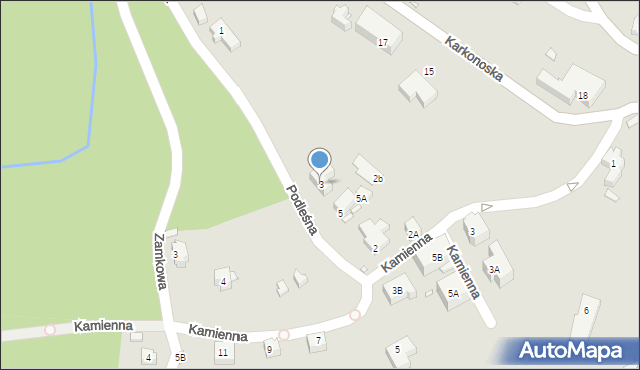 Karpacz, Podleśna, 3, mapa Karpacz