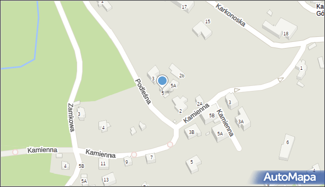 Karpacz, Podleśna, 5, mapa Karpacz