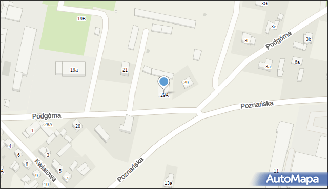 Karpicko, Podgórna, 29A, mapa Karpicko