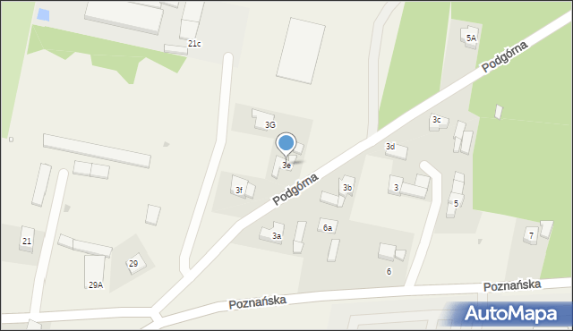 Karpicko, Podgórna, 3e, mapa Karpicko