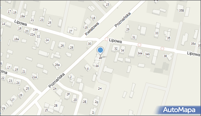 Karpicko, Poznańska, 4d, mapa Karpicko