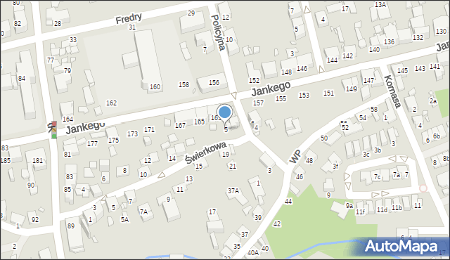 Katowice, Policyjna, 5, mapa Katowic