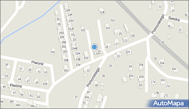 Katowice, Pomorskiego Rafała, 31C, mapa Katowic