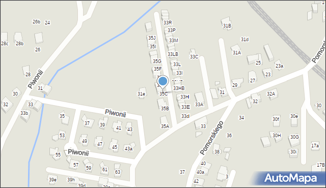 Katowice, Pomorskiego Rafała, 35C, mapa Katowic