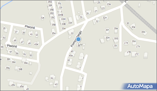 Katowice, Pomorskiego Rafała, 38, mapa Katowic