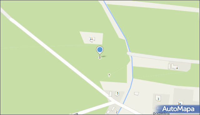 Kąty, Podleśna, 9, mapa Kąty