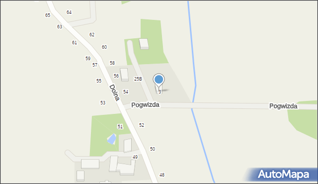 Kawle Górne, Pogwizda, 3, mapa Kawle Górne