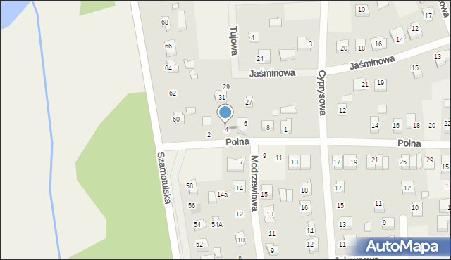Kaźmierz, Polna, 4, mapa Kaźmierz