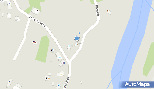 Kędzierzyn-Koźle, Pokucie, 1a, mapa Kędzierzyna-Koźle