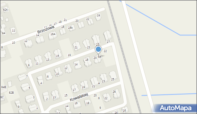 Kiekrz, Powstańców Wielkopolskich, 20A, mapa Kiekrz