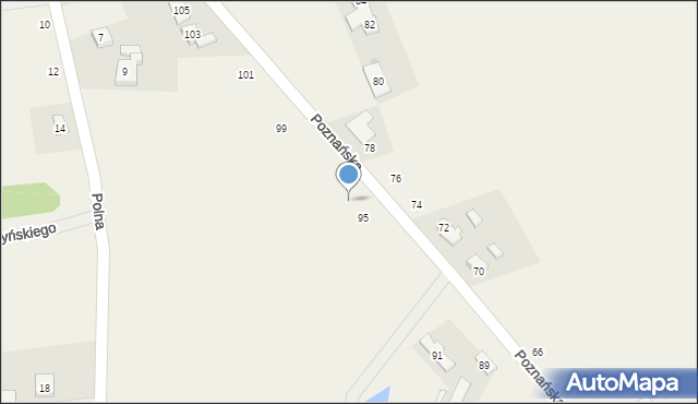 Kiekrz, Poznańska, 97, mapa Kiekrz