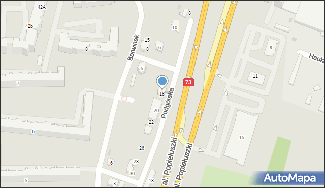 Kielce, Podgórska, 18, mapa Kielc