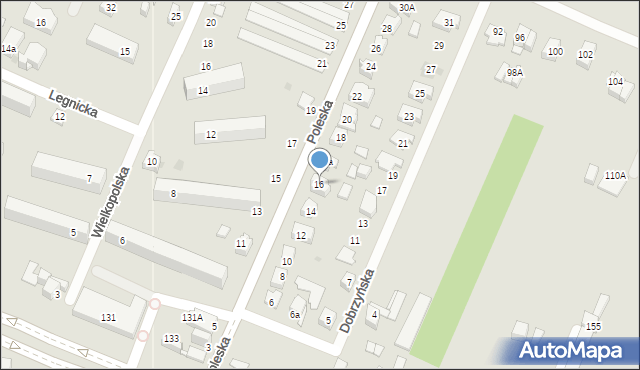 Kielce, Poleska, 16, mapa Kielc