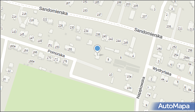 Kielce, Pomorska, 159, mapa Kielc