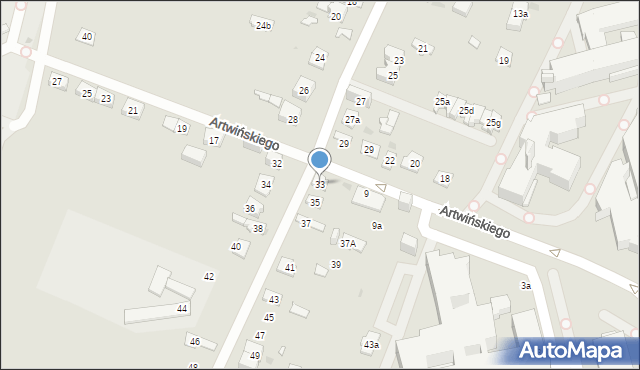 Kielce, Podklasztorna, 33, mapa Kielc