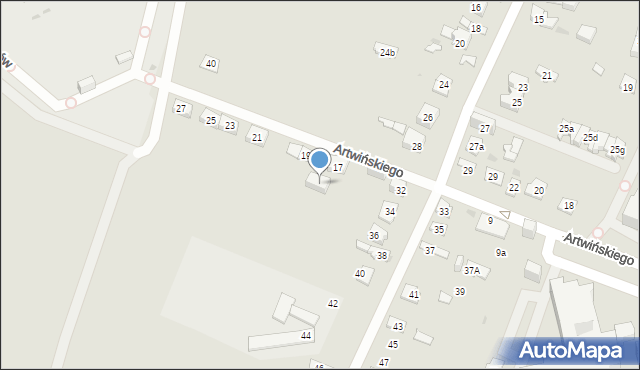 Kielce, Podklasztorna, 34a, mapa Kielc